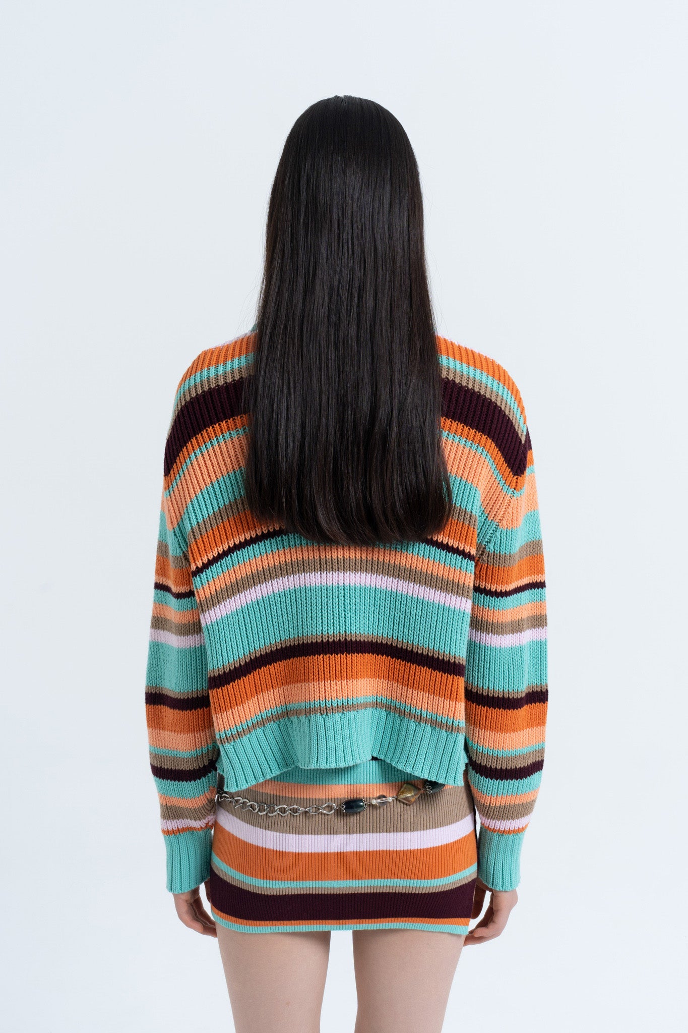 Stripe Standard Sweater in Multi
