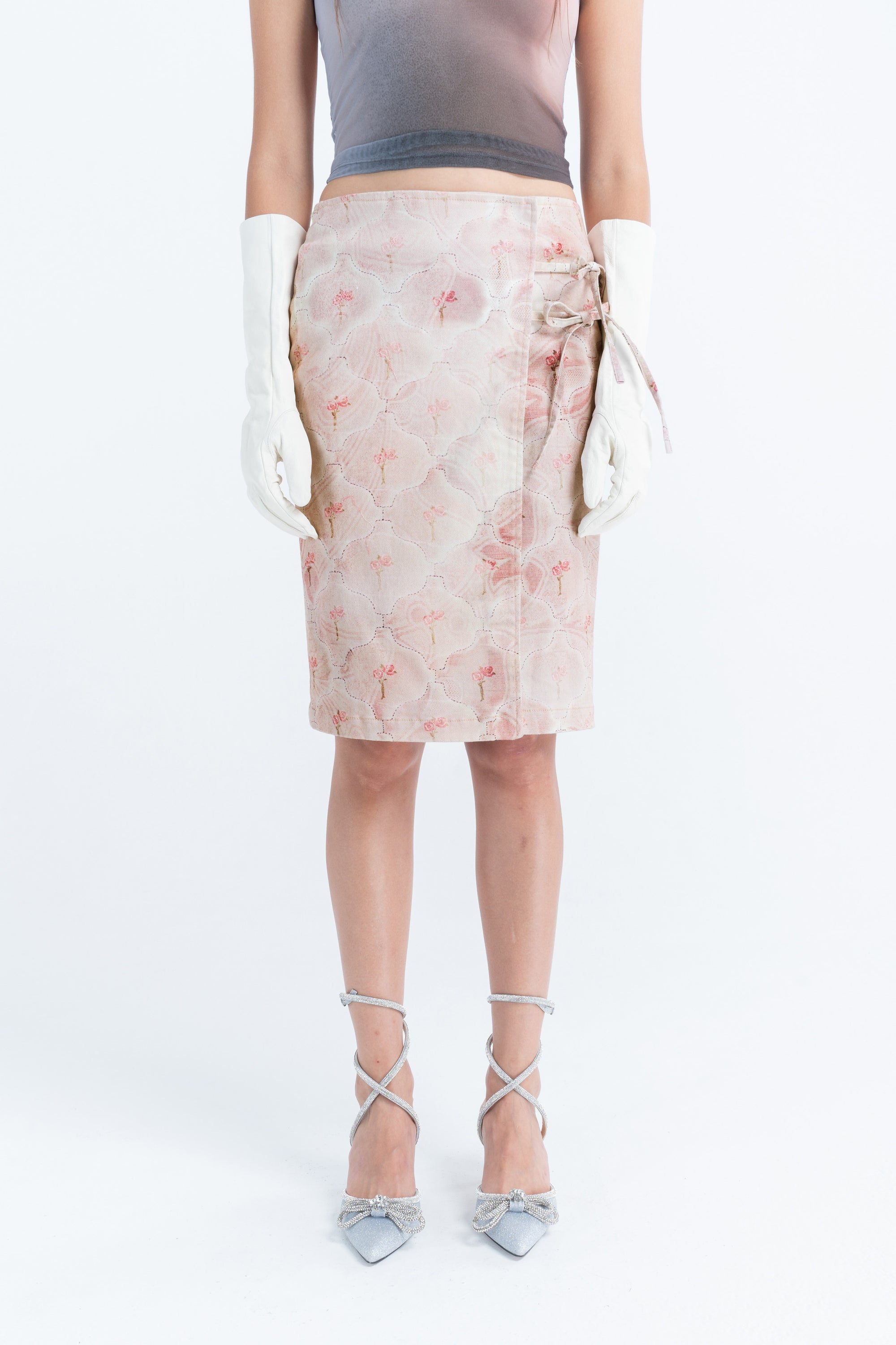 Arthur Apparel Pink Quilted Wrap Skirt
